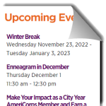 screenshot of event listing